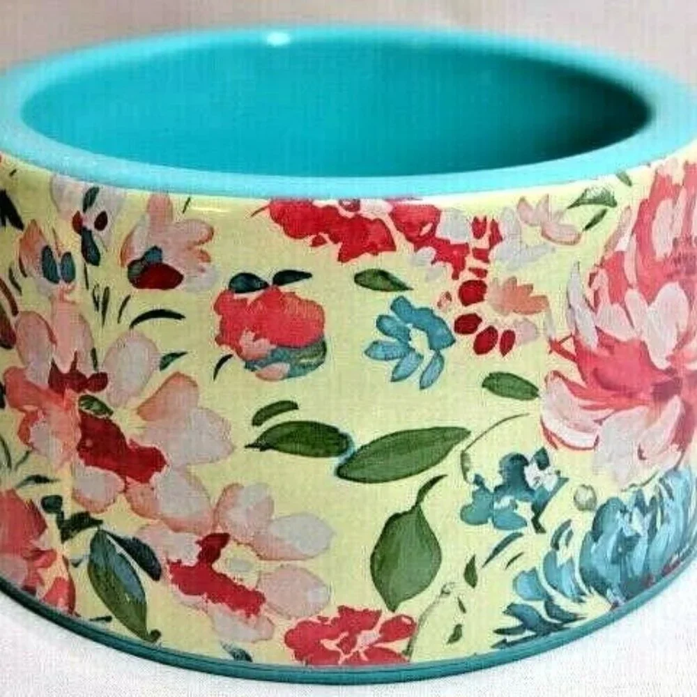 Pioneer Woman Pet Bowl Gorgeous Garden Melamine Small 14oz Dog Cat Dish New